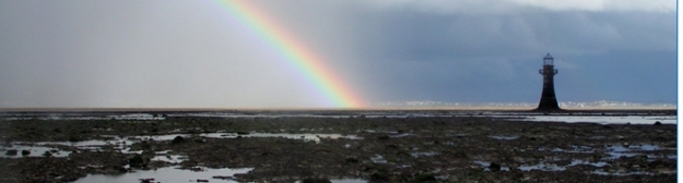 Whiteford Lighthouse Rainbow